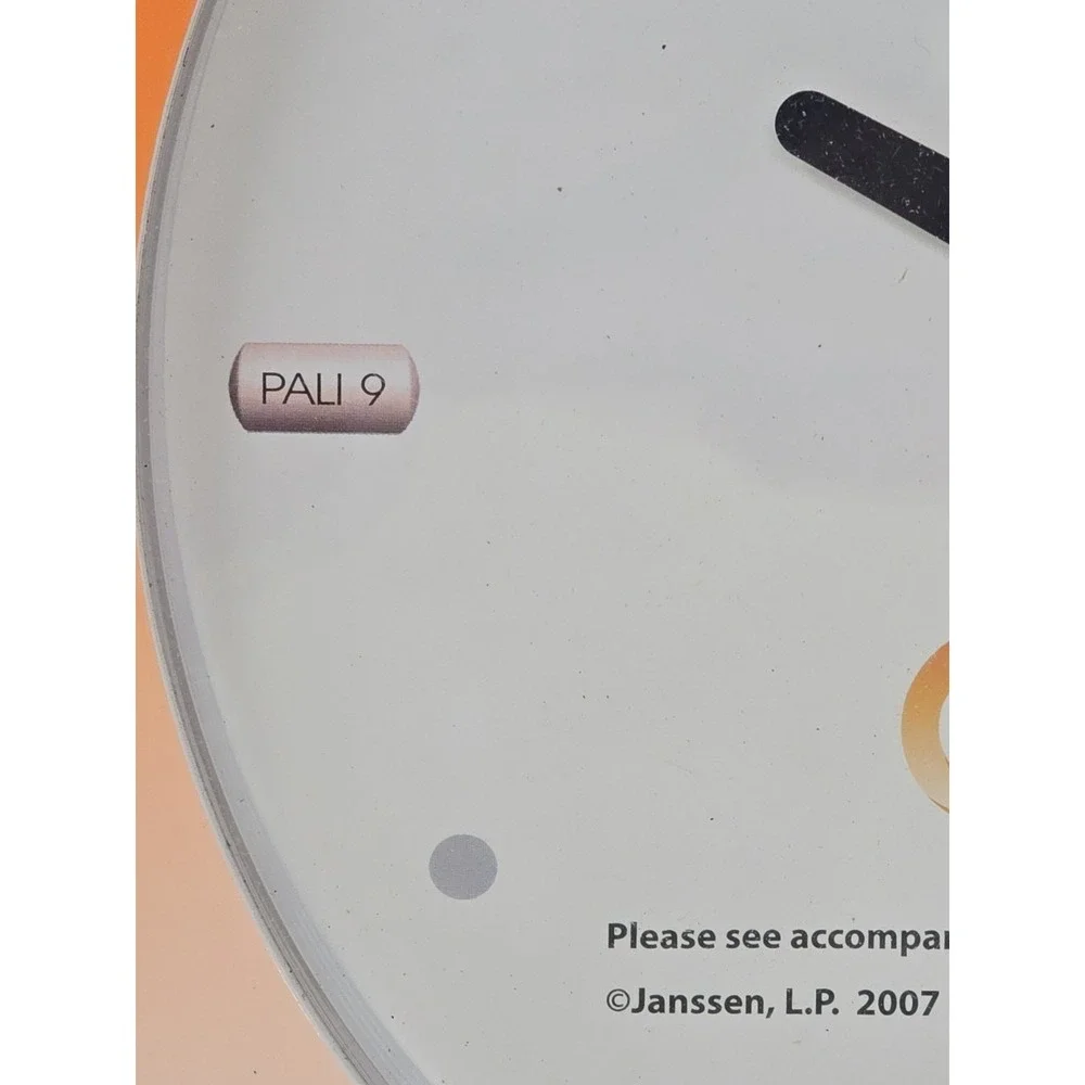 Invega Paliperidone Schizophrenia Pharma Promo Wall Clock Janssen 2007 U1‎